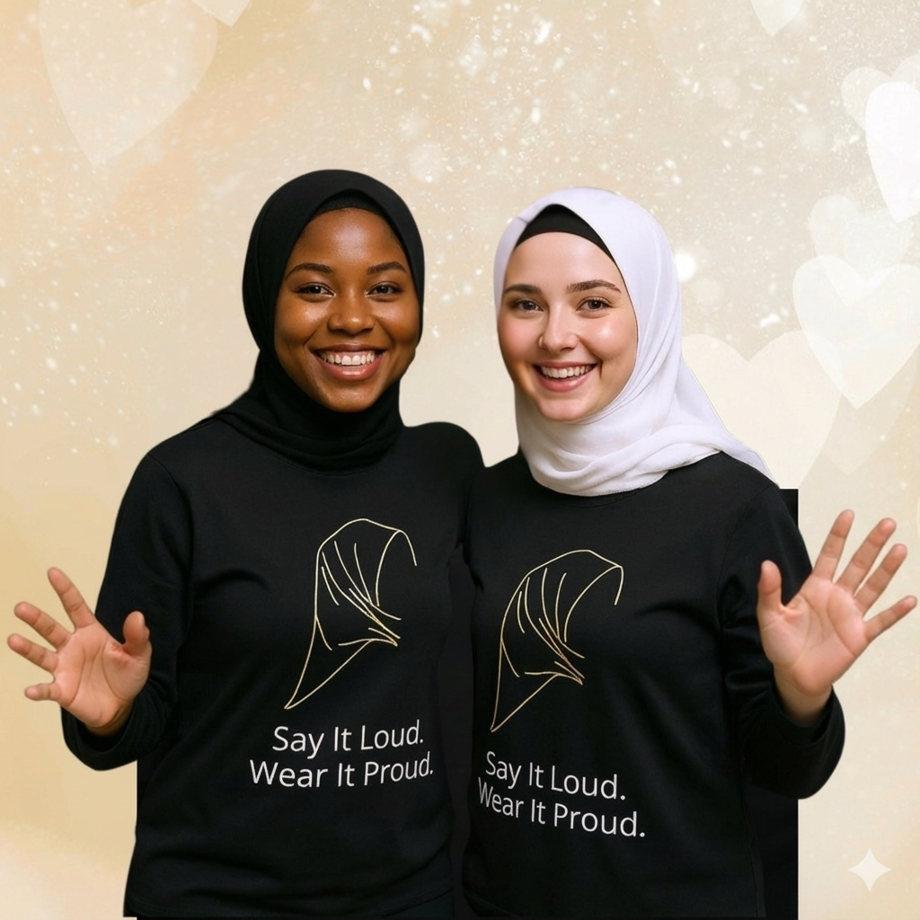 Inspiring Hijabi Girls: Say It Loud. Wear It Proud Long Sleeve Shirt