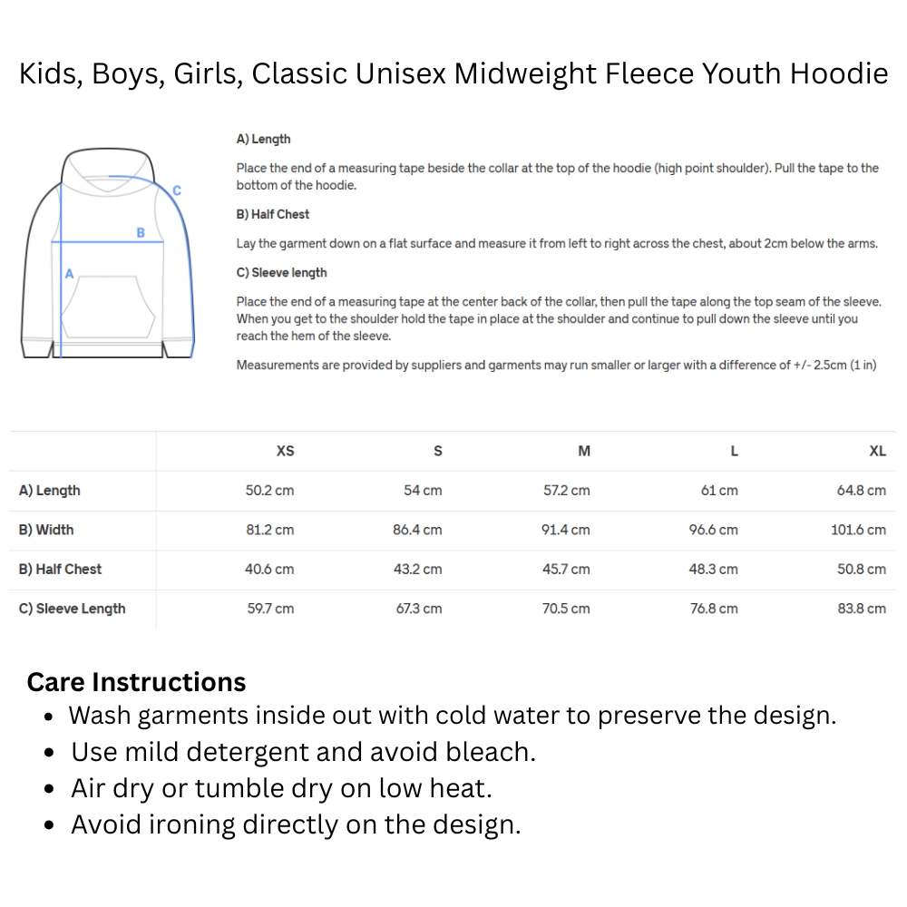 Unisex Kids Joozoori Fleece Youth Hoodie – Personalized Arabic Calligraphy Family Roots Shirt - Image 3