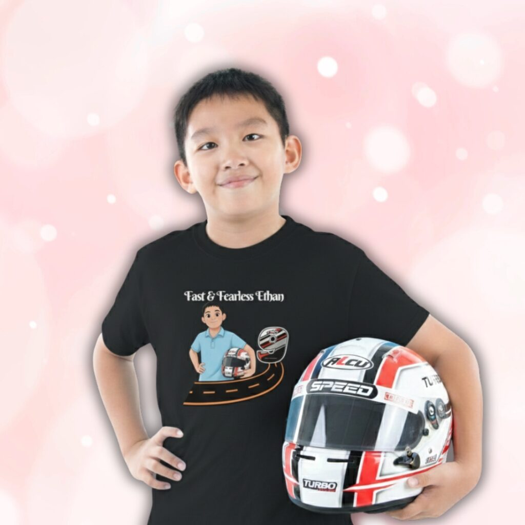 Personalized Race Car Birthday Shirt for Kids — Custom Name & Age Racing Tee — Fast Car Birthday Outfit