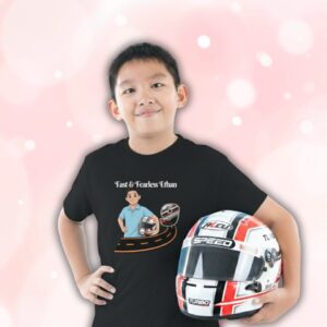 Personalized Race Car Birthday Shirt for Kids — Custom Name & Age Racing Tee — Fast Car Birthday Outfit
